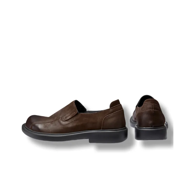 Brounvanm Men's Casual Shoes Men Low Top Black/Brown/Gray-9