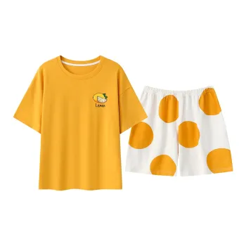 The Story Of The Flower Season Pajama Set Women's Orange