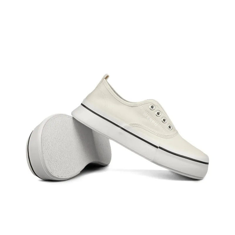 WENPU Anti-Slip Wear-Resistant Breathable Lightweight Low-Top Canvas Shoes Women's-3