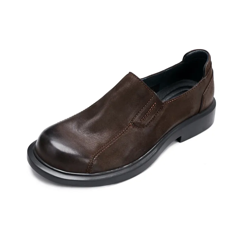 Brounvanm Men's Casual Shoes Men Low Top Black/Brown/Gray-5