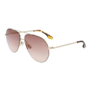 Victoria Beckham Aviator Sunglasses Women's Gold