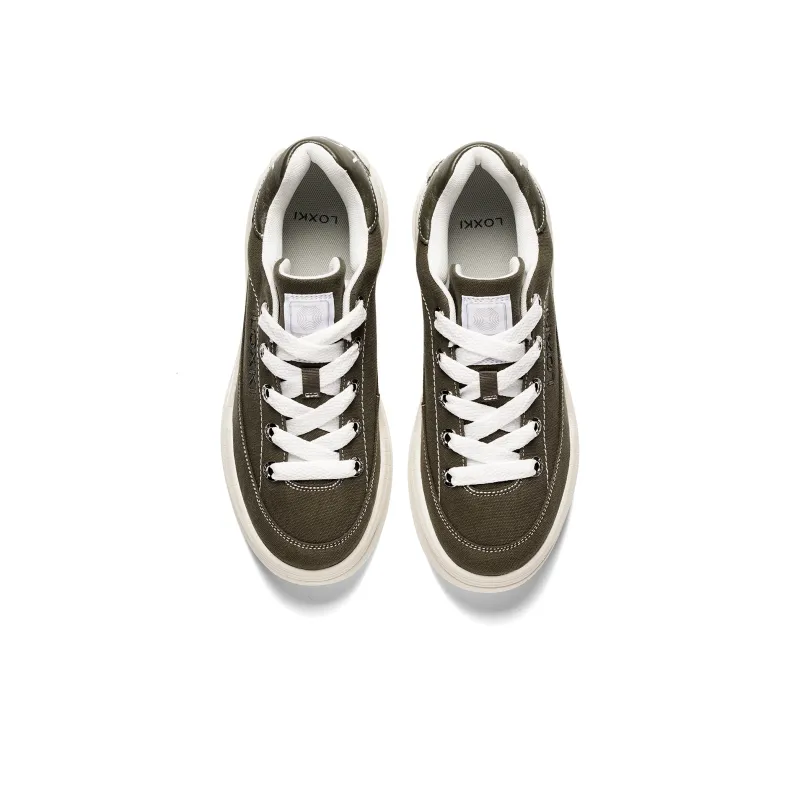 LOXKI Alpha Round Shoes Canvas Shoes Unisex Swag-24