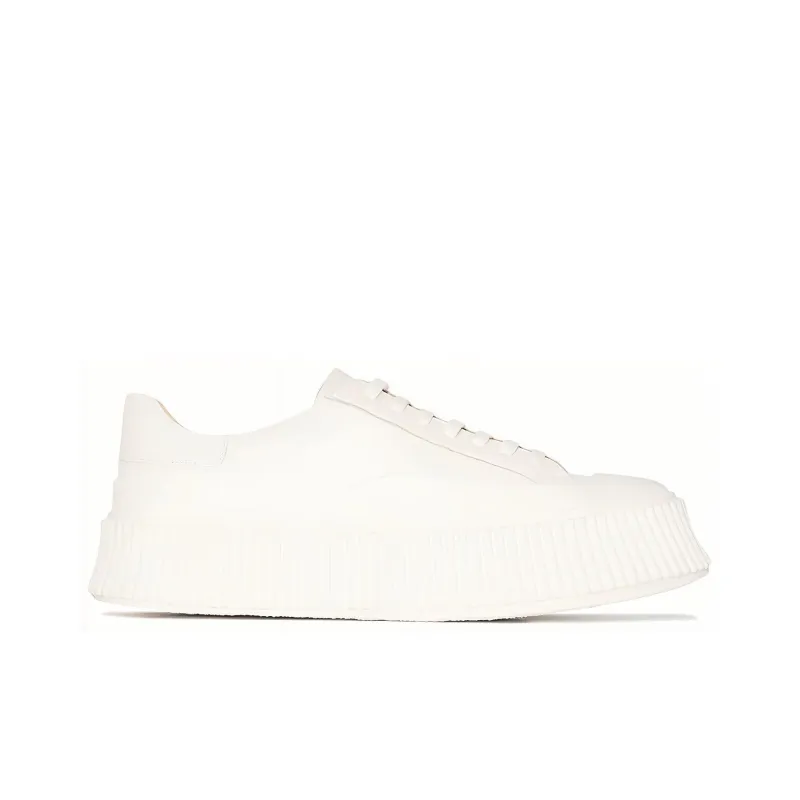 JIL SANDER Low Top Platform Shoes Women's White-1