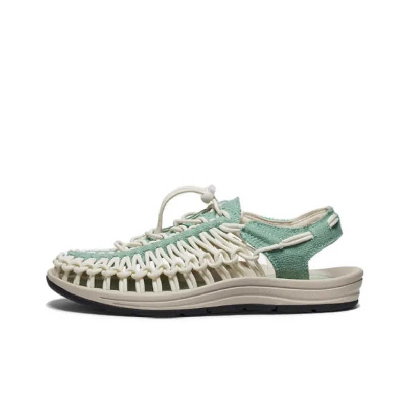 KEEN Uneek Breathable River Trekking Shoes Women's White Green-0