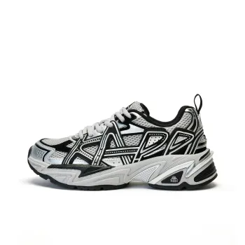 Kappa Cushioning Breathable Lightweight Mid Top Running Shoes Unisex Gray