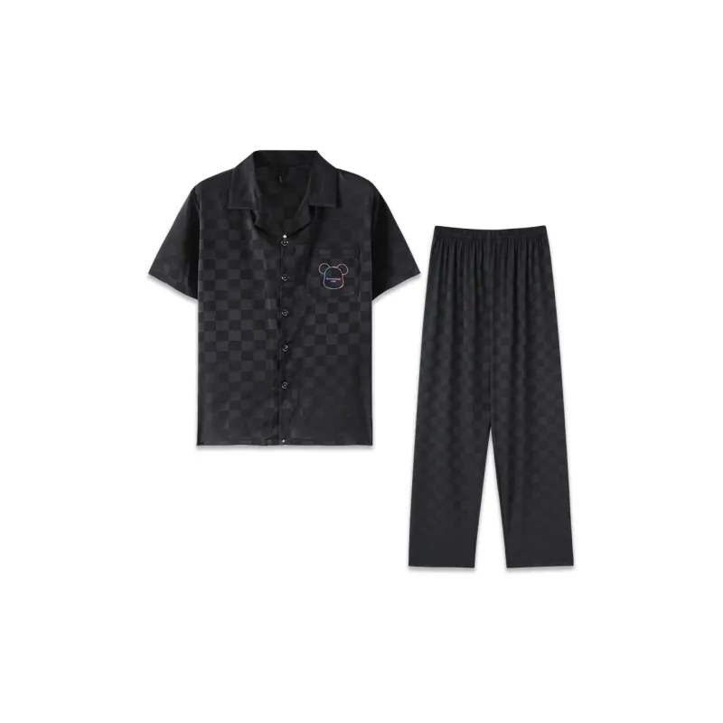Good Fortune Pajama Set Men's Black-0