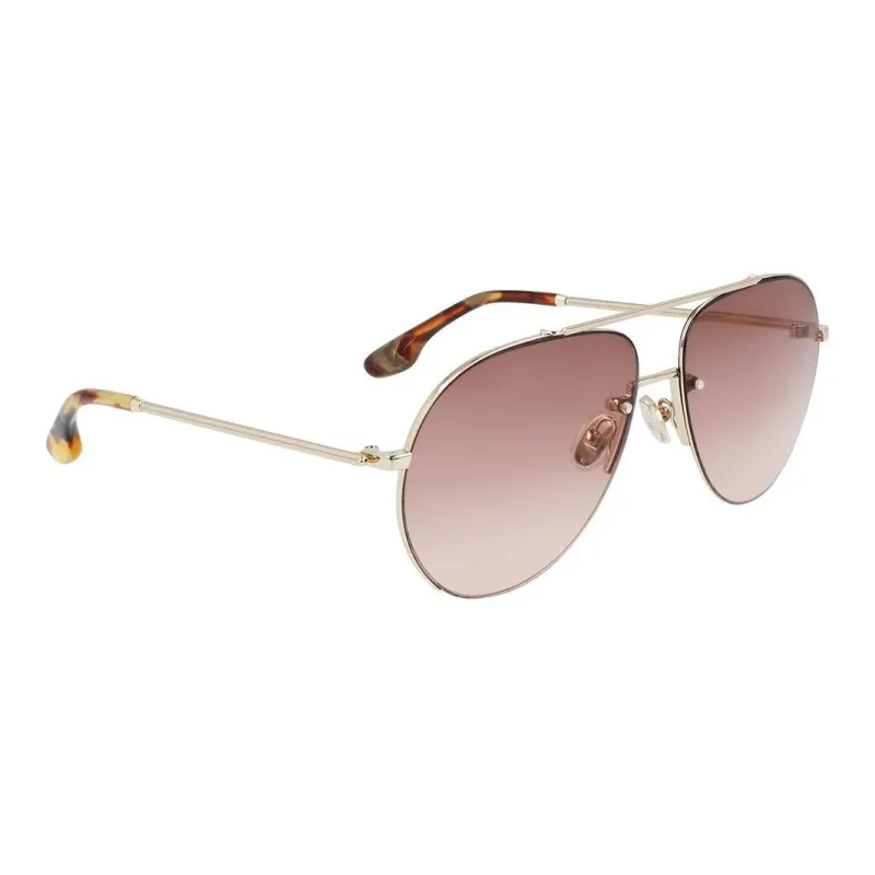Victoria Beckham Aviator Sunglasses Women's Gold-1