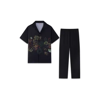 Good Fortune Pajama Set Men's Black