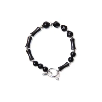 The Call Of The Heart Obsidian Bracelets Unisex
