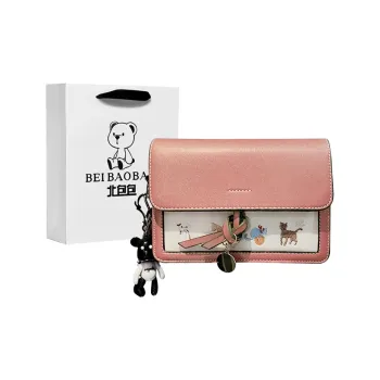 North Pack PU Shoulder Bag Regular Women's Pink/Brown/Green/Blue/Red