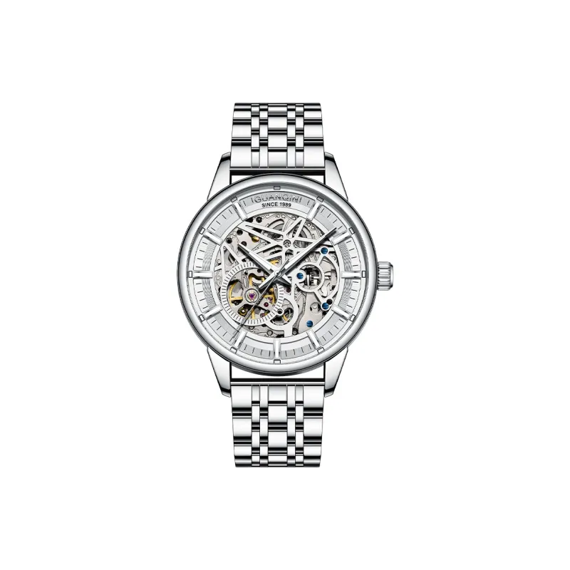 GUANQIN Automatic Mechanical Movement Men's Watches White Dial-0
