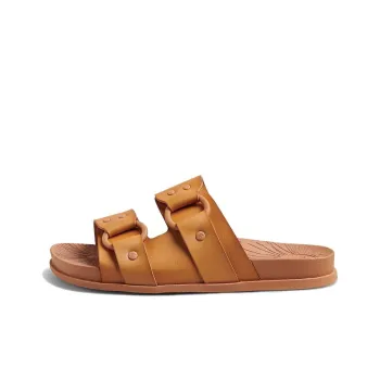REEF Rubber Sole Slip-Resistant Abrasion-Resistant Slide Slippers Women's Brown