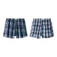 Dark Green Plaid+Gray Blue Plaid