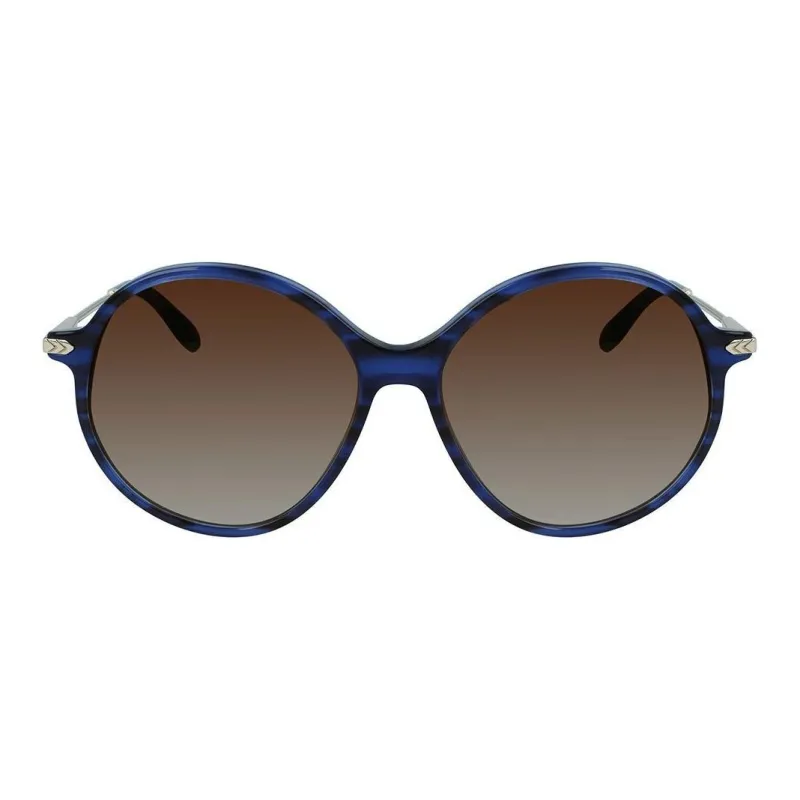 Victoria Beckham Round Sunglasses Women's Blue-1