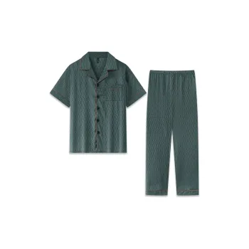 Good Fortune Pajama Set Men's Green