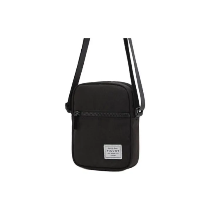 TINYAT Polyester Crossbody Bag With Cell Phone Pouch Shoulder Bag Regular Unisex Yellow Black-4