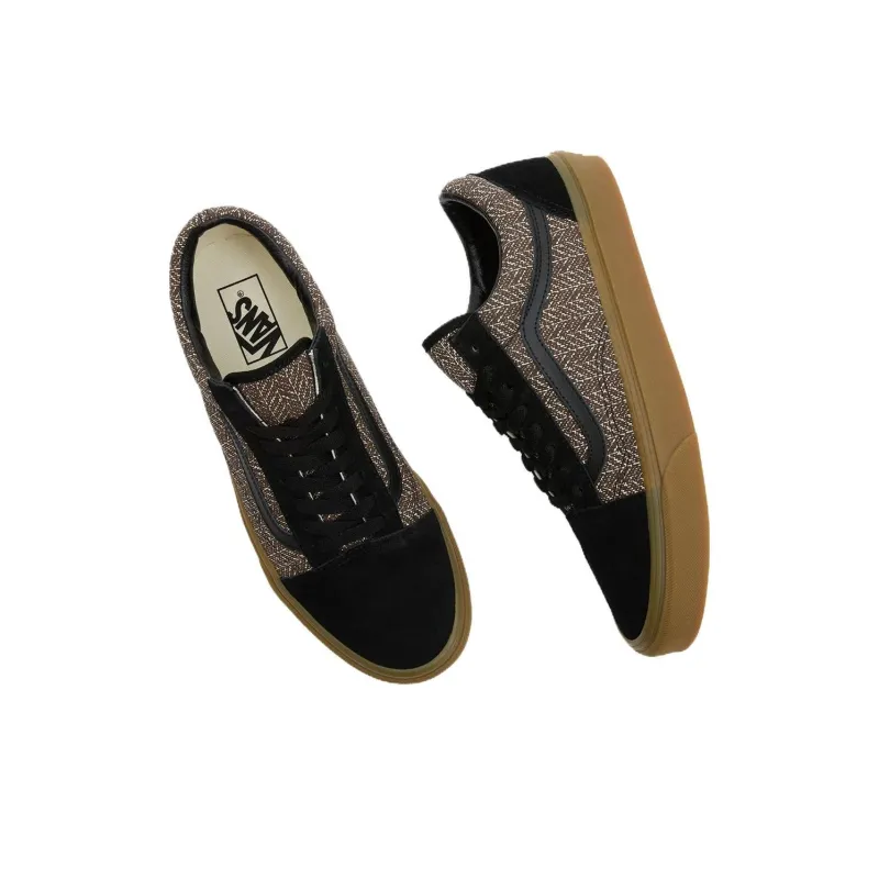 Vans Old Skool Herringbone 'Brown Black'-3