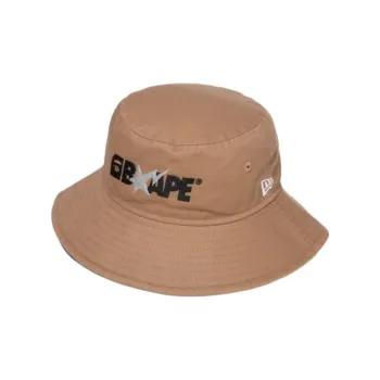 A BATHING APE Cotton Bucket Hats Kids' Umber
