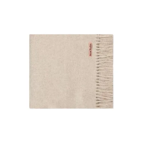 Acne Studios Knit Scarves Unisex Oatmeal Mixed Color