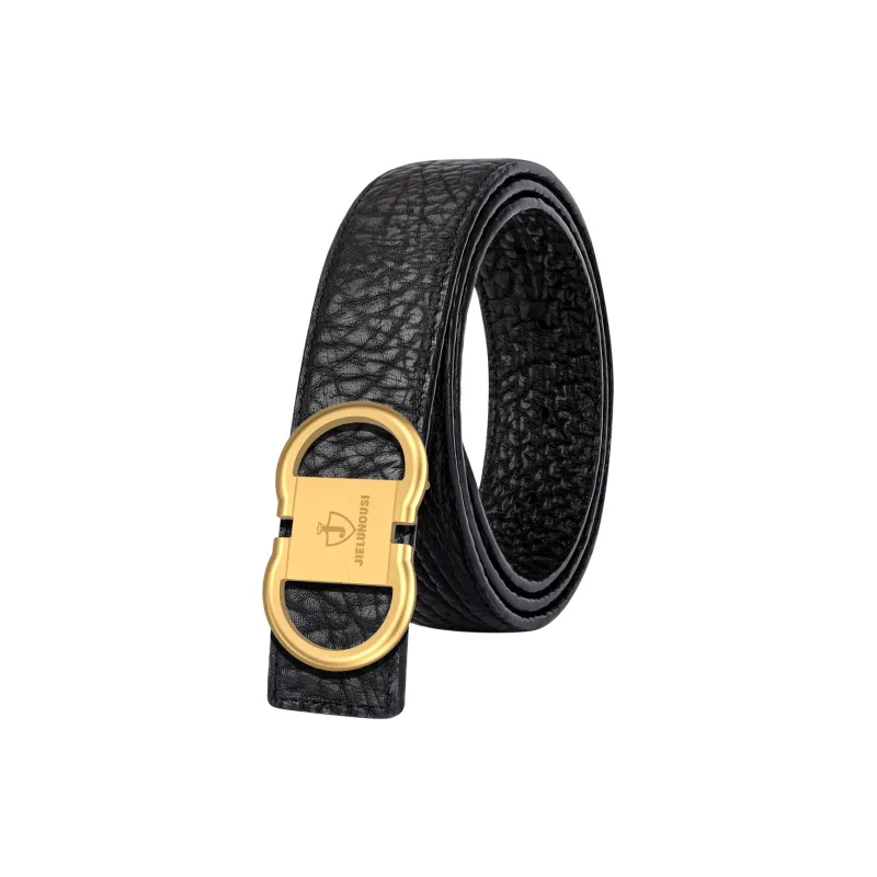 Jaylen Oos Trendy New Arrival Double Sided Wild Cow Leather Belt Automatic Buckle Business Leather Belts Men's-5