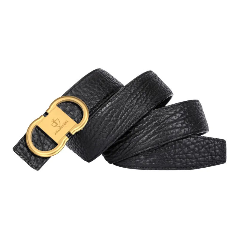 Jaylen Oos Trendy New Arrival Double Sided Wild Cow Leather Belt Automatic Buckle Business Leather Belts Men's-7