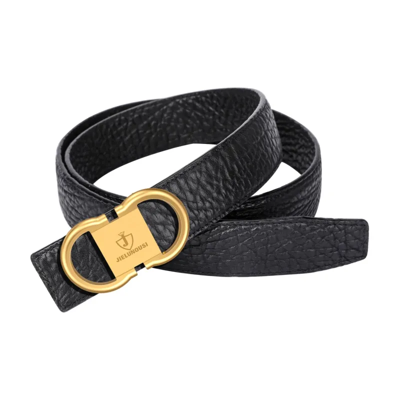 Jaylen Oos Trendy New Arrival Double Sided Wild Cow Leather Belt Automatic Buckle Business Leather Belts Men's-8