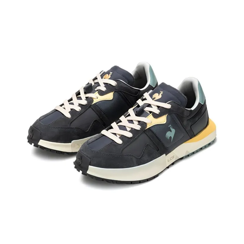 Le Coq Sportif Abrasion Resistant Support Low Top Casual Shoes Women's Gray Green-2