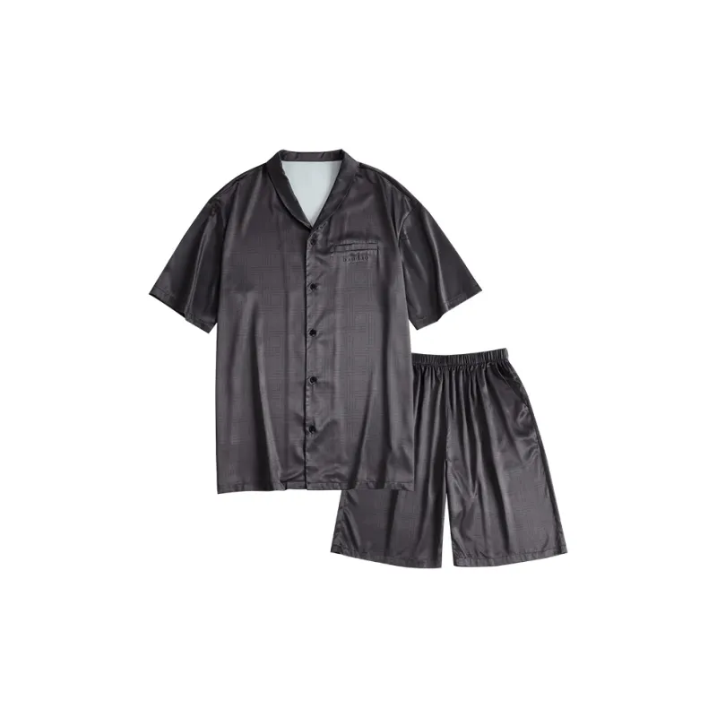 Peninsula City Pajama Set Men's Dark Gray-0