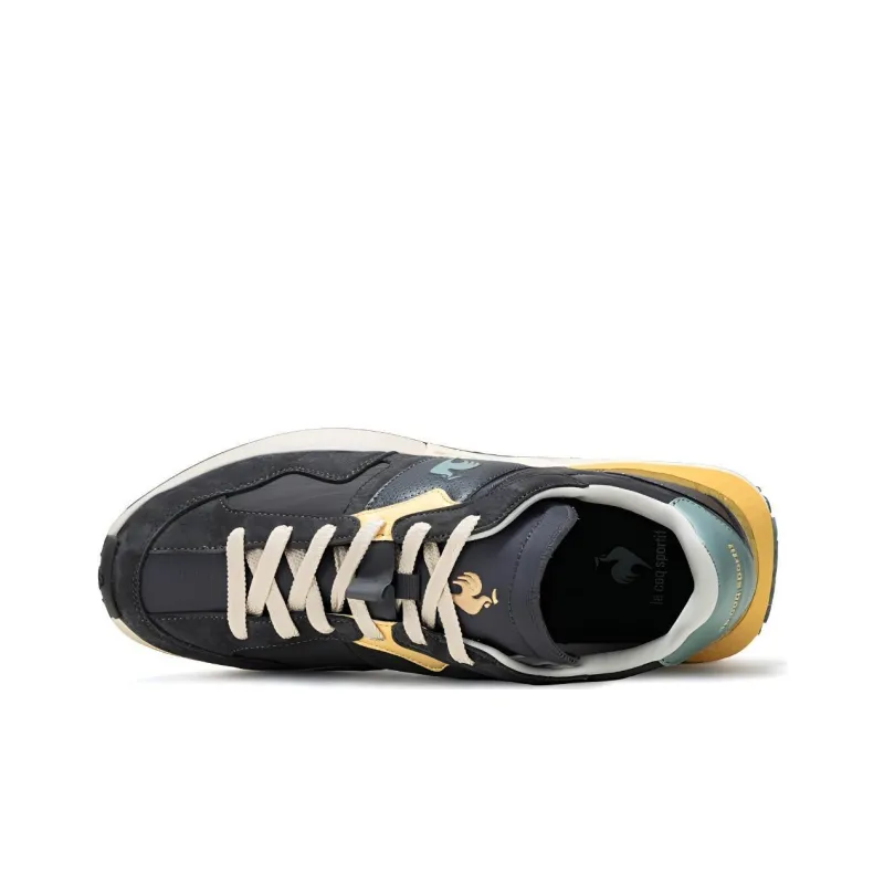 Le Coq Sportif Abrasion Resistant Support Low Top Casual Shoes Women's Gray Green-1