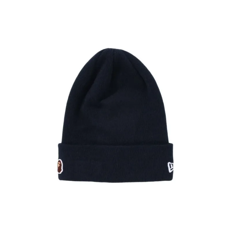 Bape Ape Head One Point New Era Knit Beanie-0