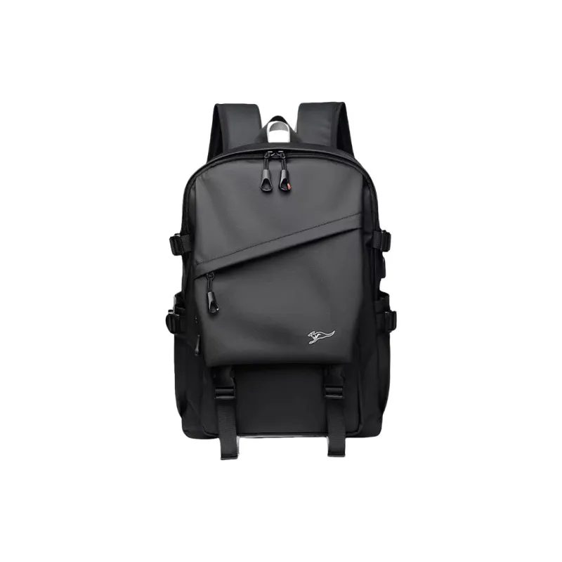 Dusen Kangaroo Oxford Backpack Regular Men's Black/Gray-0