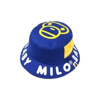 A BATHING APE Cotton Bucket Hats Kids' Blue/Purple
