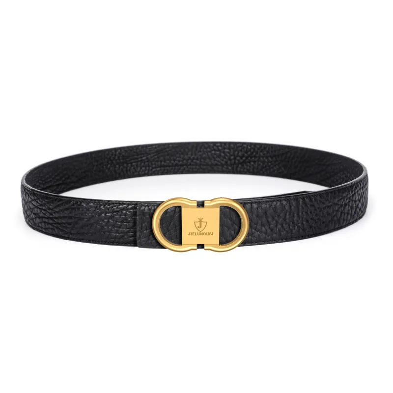 Jaylen Oos Trendy New Arrival Double Sided Wild Cow Leather Belt Automatic Buckle Business Leather Belts Men's-9