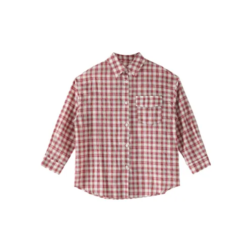 IQC Shirts Women's Red Plaid