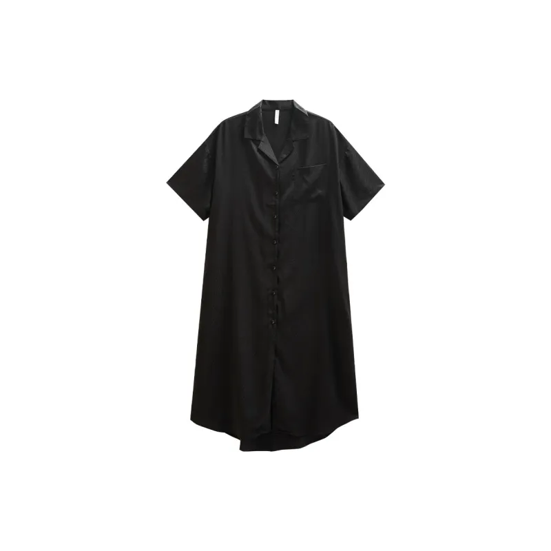 Same Language Nightgown Women's Alocasia Blackwood Flowing Vein-0
