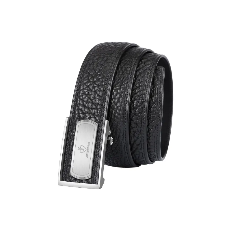 Jaylen Oos Textured Wild Cow Leather Stainless Steel Automatic Buckle Genuine Leather Leather Belts Men's-8