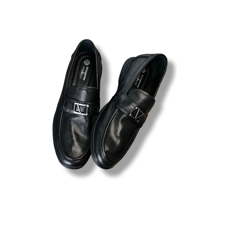 Brounvanm Loafers Men Black-4