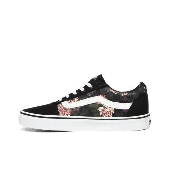 Vans Ward Checkered Floral 'Black Grey' Women's