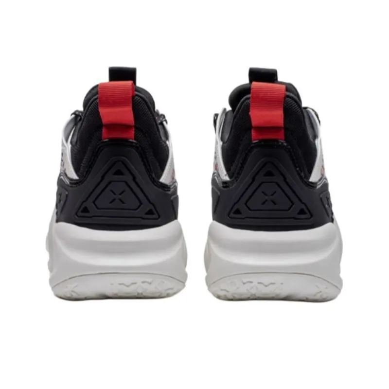 XTEP Tracer Cushioned Slip Resistant Low Top Casual Shoes Men's White Black-4