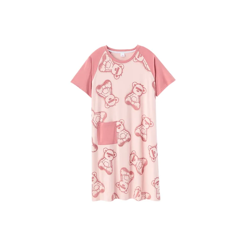 Huggy Kissy Nightgown Women's Light Pink-0