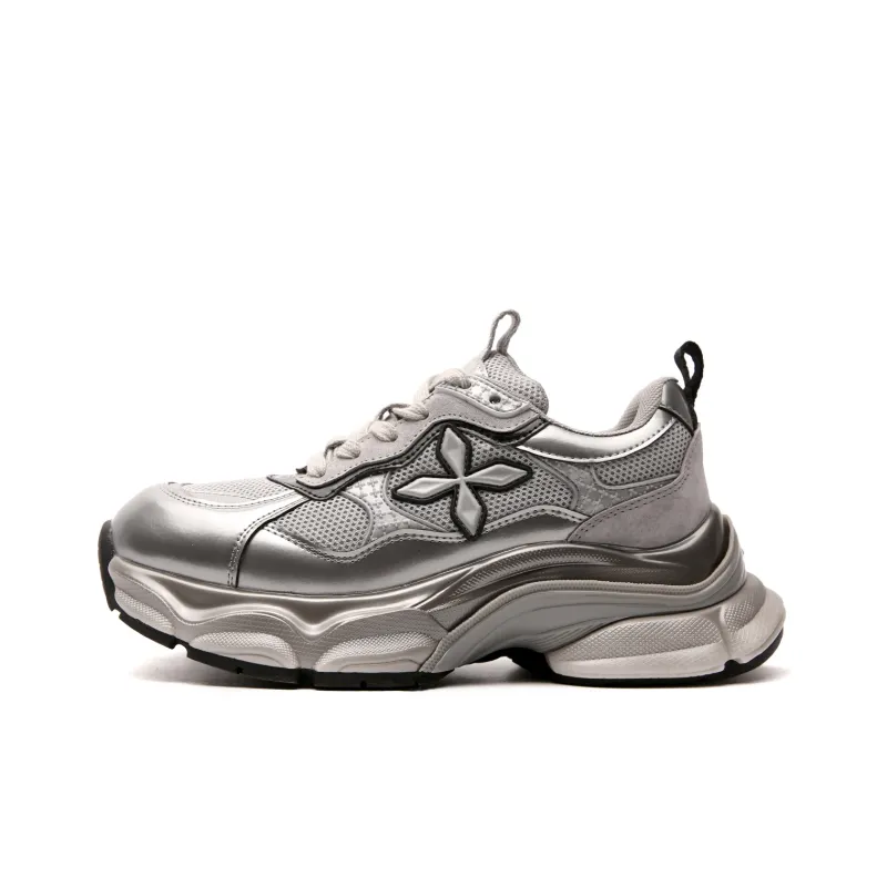 STELLA WEISZ Anti-Slip And Wear-Resistant Lightweight Height Increasing Coverage Low-Top Chunky Sneakers Women's-0