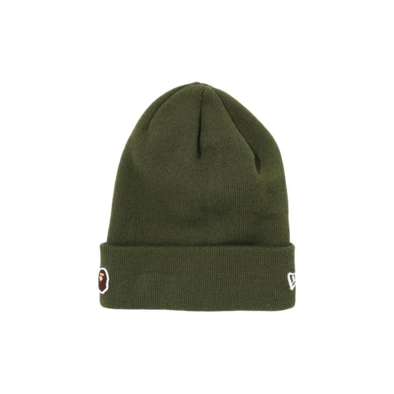 Bape Ape Head One Point New Era Knit Beanie-1