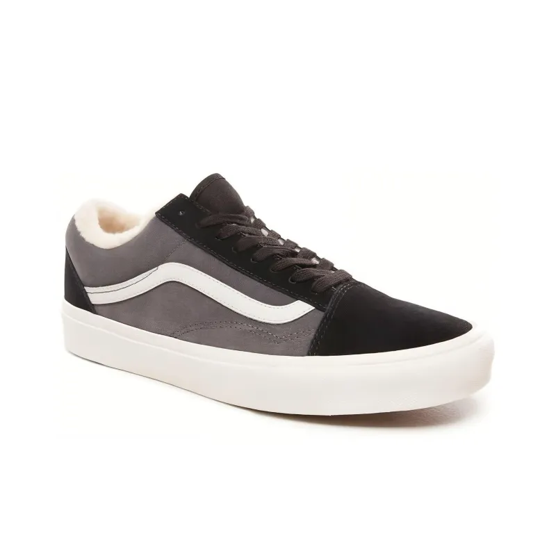 Vans Suede And Sherpa Old Skool 'Grey Black'-2
