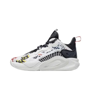 XTEP Tracer Cushioned Slip Resistant Low Top Casual Shoes Men's White Black