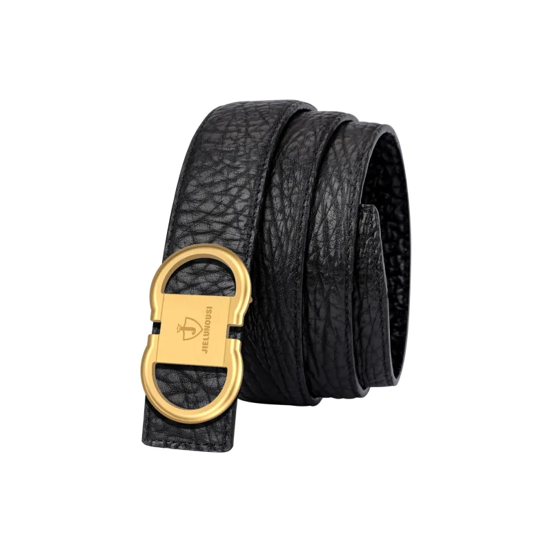 Jaylen Oos Trendy New Arrival Double Sided Wild Cow Leather Belt Automatic Buckle Business Leather Belts Men's-6
