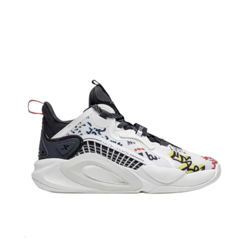 XTEP Tracer Cushioned Slip Resistant Low Top Casual Shoes Men's White Black-1