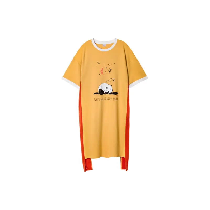 Huggy Kissy Nightgown Women's Yellow-0