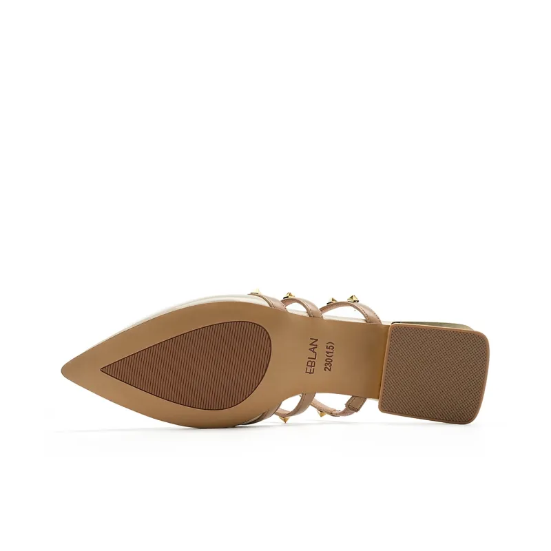 EBLAN Wrap toe Slippers Women's White-4