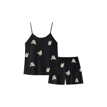Lan Miao Pajama Set Women's Ice Silk Women's