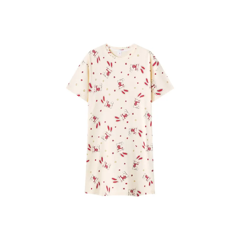 Huggy Kissy Nightgown Women's Apricot-0